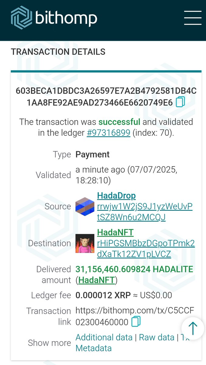 HadaNFT's tweet image. 31M HADALITE burnt 🔥🔥🔥 this month...

The remainder is on its way to @hada_dao 🧩 #NFT holders.

Lots of Puzzle Piece holders who don&apos;t have the HADALITE trust line. They&apos;re missing out on double rewards 😭

Anything unclaimed is 🔥

Happy HadaDay 🥳🚀