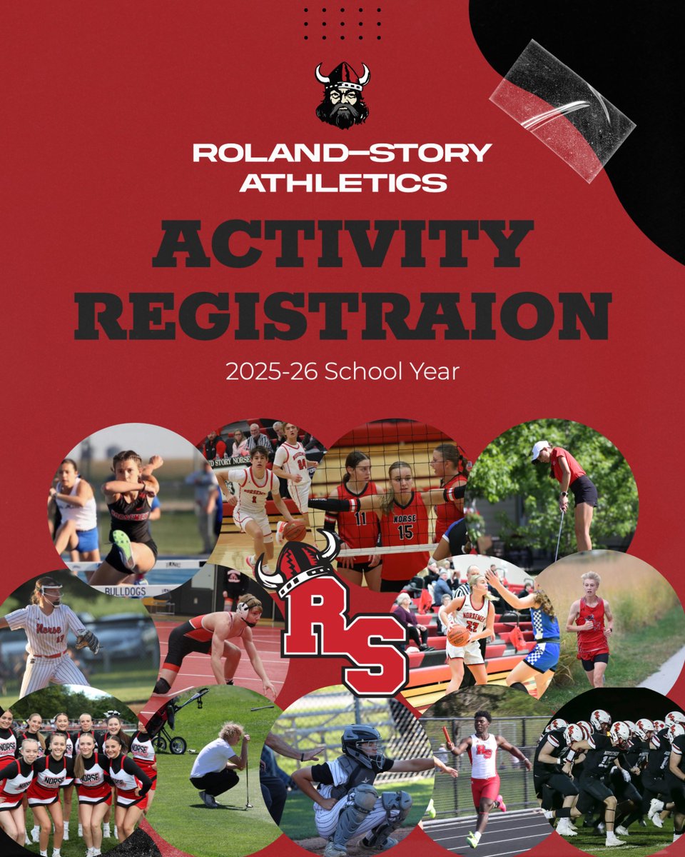 Norsemen Athletics (@rs_norsemen) on Twitter photo 🎯 Roland-Story Activity Registration
25-26 School Year
🔗 Registration Links
👉 Roland-Story Activity Registration Page
manager.gobound.com/registration/i…
👉 Step-by-Step Registration Instructions
intercom.help/boundhq/en/art…
Questions?
📧 alundgren@roland-story.k12.ia.us
📞 515-733-4329 🎯 Roland-Story Activity Registration
25-26 School Year
🔗 Registration Links
👉 Roland-Story Activity Registration Page
manager.gobound.com/registration/i…
👉 Step-by-Step Registration Instructions
intercom.help/boundhq/en/art…
Questions?
📧 alundgren@roland-story.k12.ia.us
📞 515-733-4329