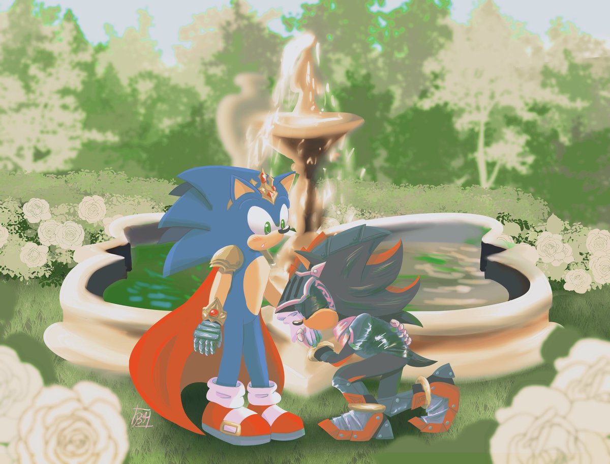 I was on a breakdown for months but a dear friend of mine asked me to draw a lansoni for her birthday and I couldn't say no 🖤 I don't know if you'll read this but thank you for believing in me no matter what 
#lansoni #sonadow #shadonic #sonic #shadow #lancelot