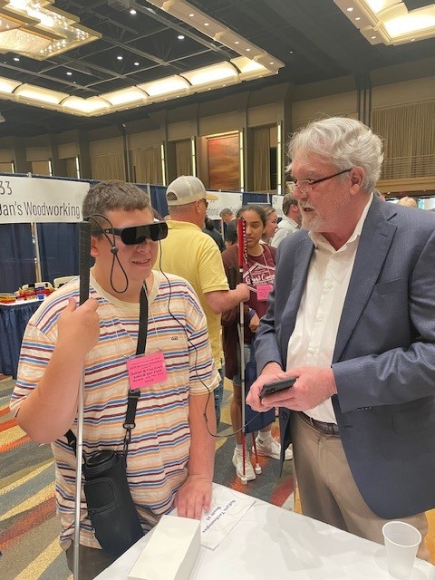 NuEyes is excited to be at the BVA National Convention this week in Dallas, TX!

Come see us at Booth 25 where will be doing live demos of our latest accessibility tech — from the Pro 4 smart glasses to NuCaption and the NuVision Tablet.