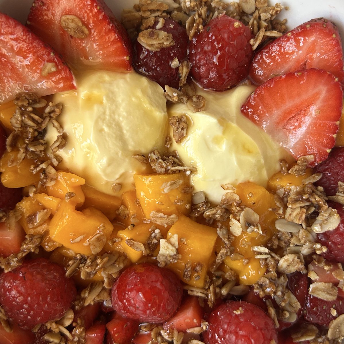 mylattei's tweet image. mango labneh bowl