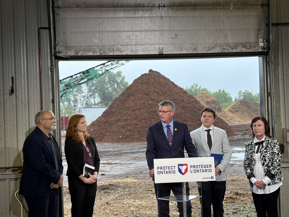 Today, I’m proud to announce our government is investing an additional $9.1 million into 5 new Forest Biomass projects through 5 exciting new projects across Central and Eastern Ontario.These investments support our Forest Sector Strategy — growing Ontario’s forestry future.🌲