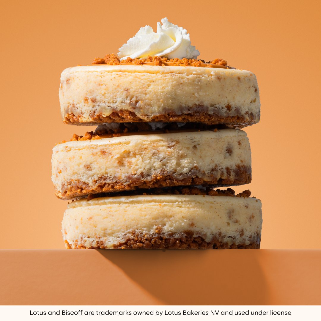 she's soft, she's spiced, and she brought the cozy vibes. Catch Biscoff® Cheesecake while she is still warming hearts 🤎