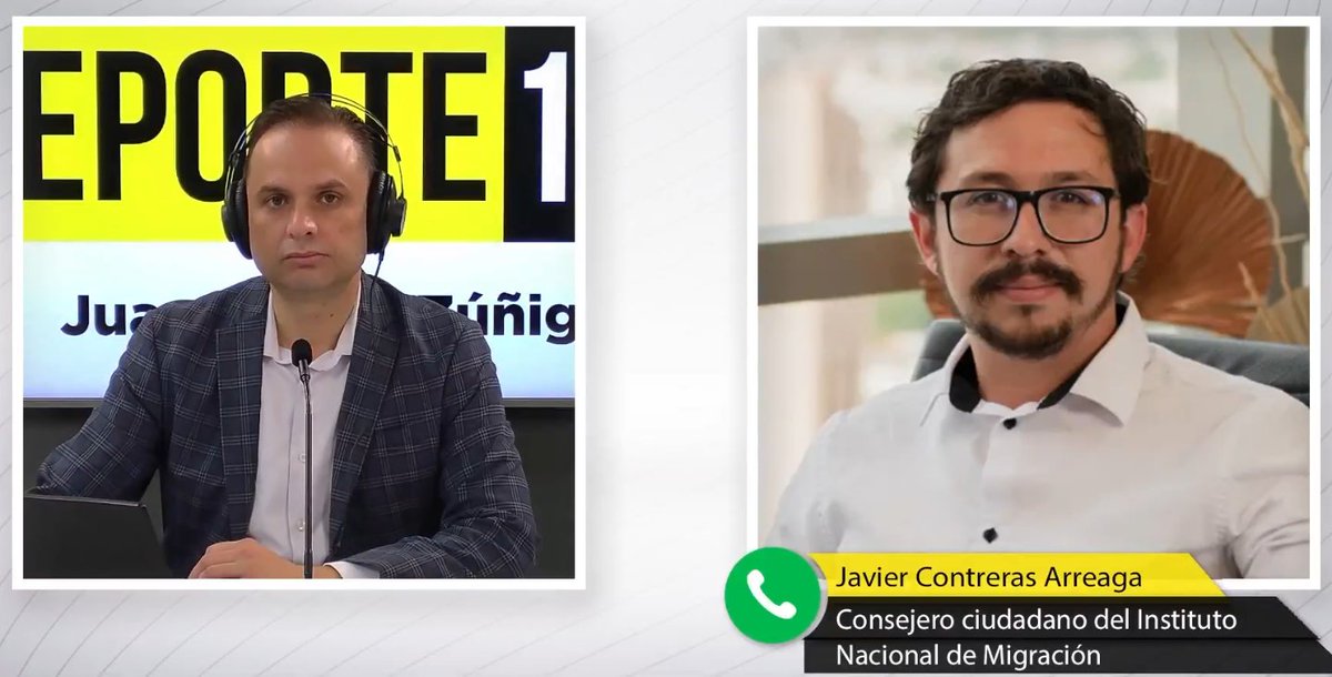El especialista en derechos humanos, consejero ciudadano del Instituto Nacional de Migración, <a href="/J_ContrerasA/">Javier Contreras</a>, platicó en #Reporte100 con <a href="/juanczuniga/">Juan Carlos Zúñiga</a> acerca del plan fiscal de Trump en el tema migratorio. 

Escucha la entrevista completa aquí:👇🏼
youtu.be/v3tT4JzZfnc