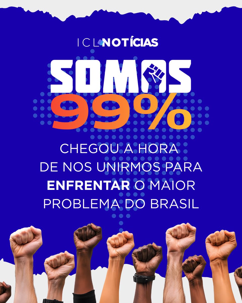 ICLNoticias's tweet photo. Somos 99% ✊🏼

Vamos acordar e lutar pelos nossos direitos, e por um estado DO POVO e para o POVO.

Acesse: https://t.co/UEmYJmzJp7 e assine o manifesto.

Ao acessar o portal você consegue baixar os vídeos e compartilhar e não se esqueça de usar a #somos99 https://t.co/tFS1JYf78n