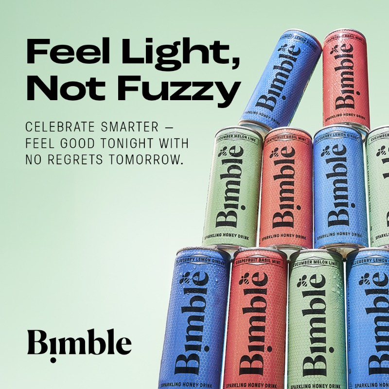 drinkbimble's tweet photo. Lighten up your weeknights with a better way to chill. No hangovers, no regrets.
