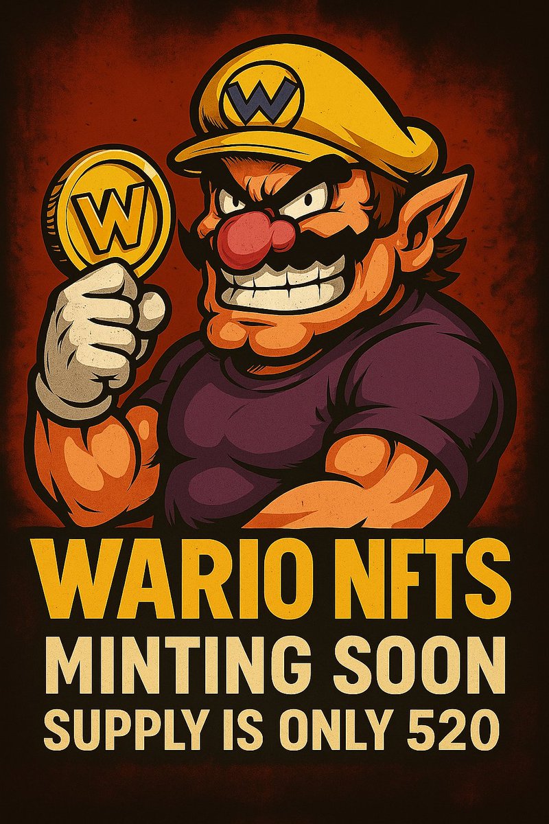 Gm did you know the $Wario NFT mint is today???

#Crofam    #Web3 #NFTs