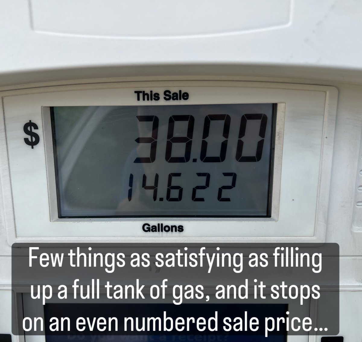 I submit that this is one of the most deeply satisfying things one can experience in their day to day lives. Neurospicy pals, can I get an amen? 
⛽️🧘🏻‍♂️