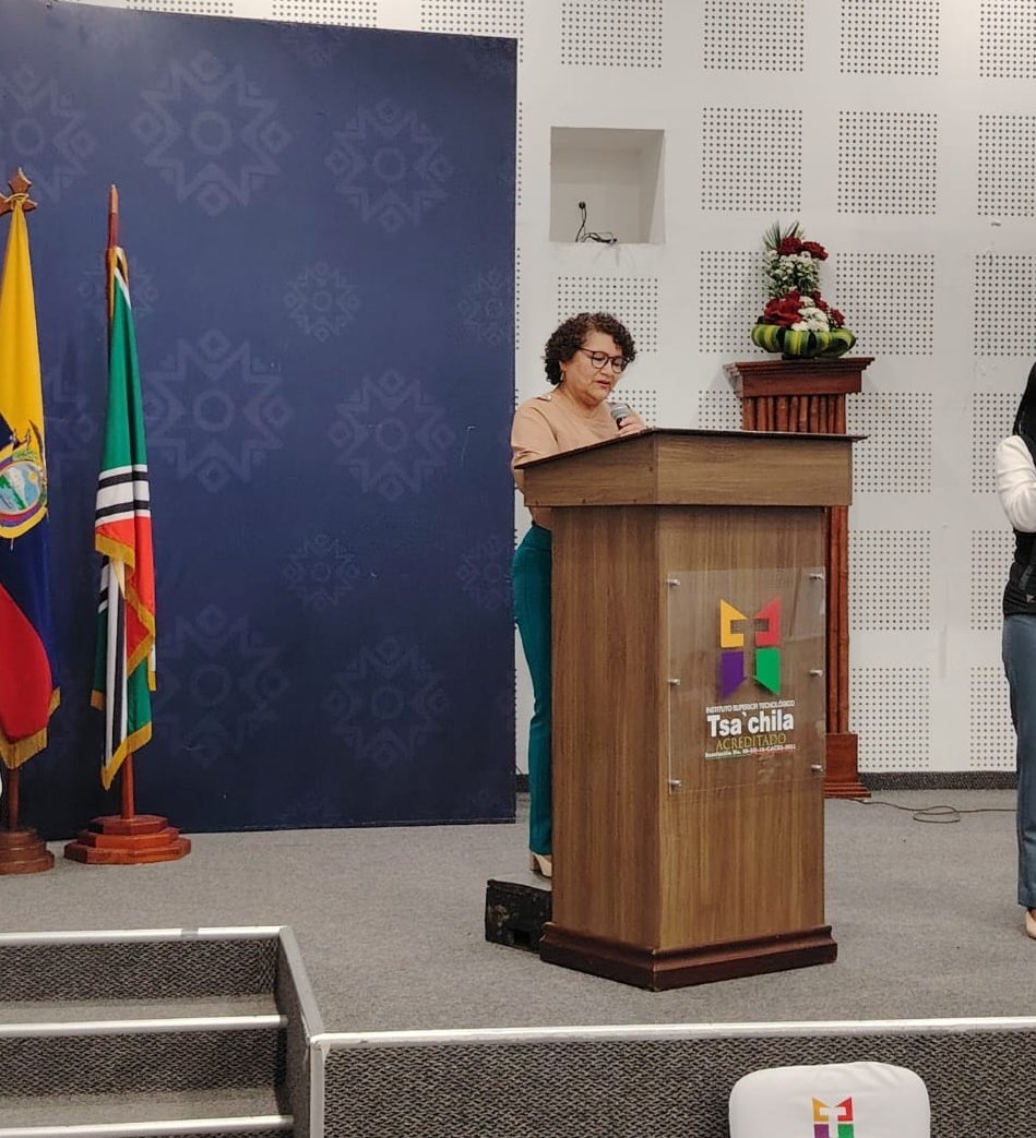 CES (@ces_ec) on Twitter photo ➡️ | Carmita Álvarez, consejera académica, por delegación del presidente del CES, y Ángela Calderón, presidenta de CPICS, participan en evento de presentación del informe de rendición de cuentas 2024 del Instituto Superior Tecnológico Tsa'chila - <a href="/IST_TSA_CHILA/">IST TSA' CHILA</a>, en Santo Domingo. ➡️ | Carmita Álvarez, consejera académica, por delegación del presidente del CES, y Ángela Calderón, presidenta de CPICS, participan en evento de presentación del informe de rendición de cuentas 2024 del Instituto Superior Tecnológico Tsa'chila - <a href="/IST_TSA_CHILA/">IST TSA' CHILA</a>, en Santo Domingo.