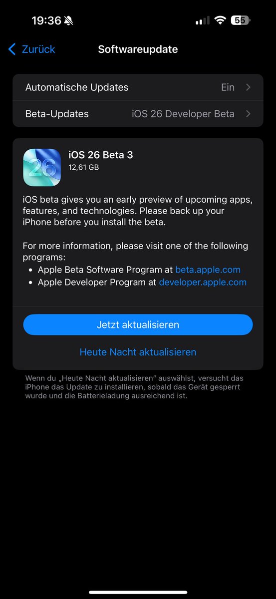 AtsutoUchi04's tweet image. Here we go #iOS26Beta3 #iOS26