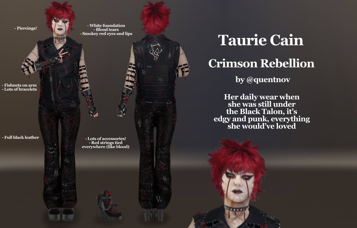 quentnov's tweet photo. @DeadbyDaylight Here’s my take on a Taurie outfit ;p https://t.co/h5OcYLcD5w