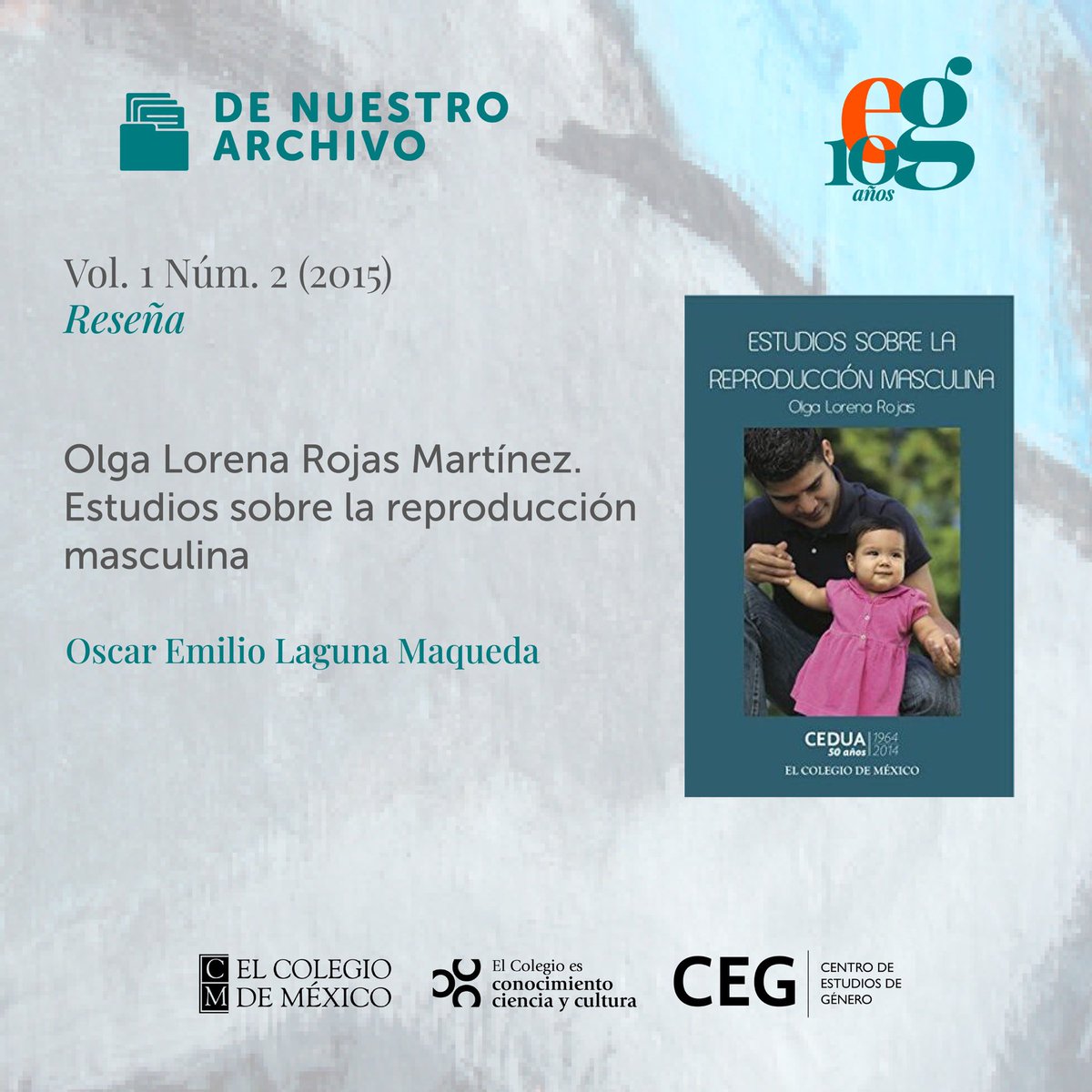 estudiosdgenero's tweet image. #DeNuestroArchivo
Oscar Laguna se encargó de realizar la reseña de “Estudios sobre la reproducción masculina” de Olga Rojas Martínez.
¿Te interesan estos temas? 💡 Puedes checar la reseña completa en el siguiente enlace:
estudiosdegenero.colmex.mx/index.php/eg/a…