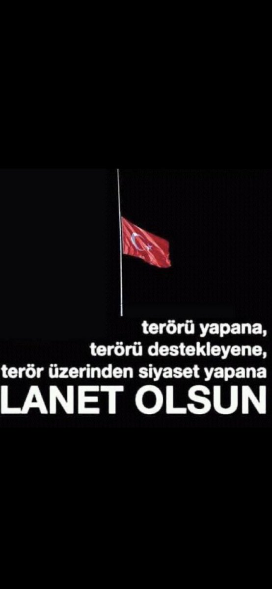 Yazıklar olsun!Kimsenin başı falan sağ olmasın. Bazıları için ölümler sadece birer sayıdan ibaret.Sebep olanlar, iş birlikçileri, yandaşları.Dilerim en sevdiklerinizi kaybedin, acınız hiç dinmesin, yaralarınız asla kapanmasın!
Vatan için toprağa düşen bütün aslanlara selam olsun
