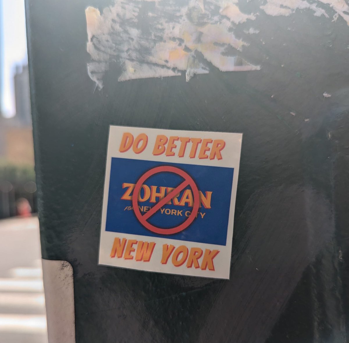 👀 Seen on the streets of Manhattan. 
New York needs to do better than DSA candidate Zohran Mamdani.
