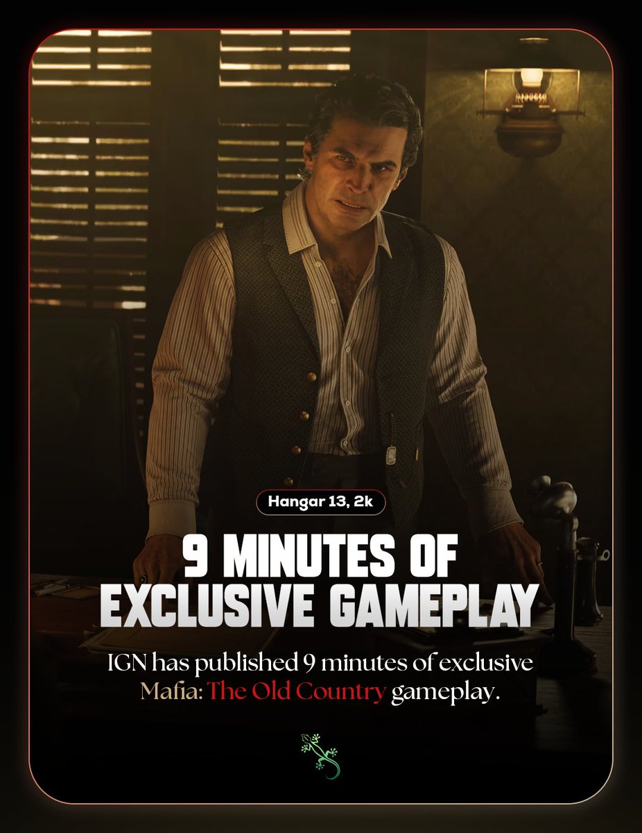 IGN has published 9 minutes of exclusive gameplay from the 'Villa' section in Chapter 5 of #MafiaTheOldCountry, the upcoming prequel in the Mafia series.

Check out the video here: youtube.com/watch?v=c9sqrk…