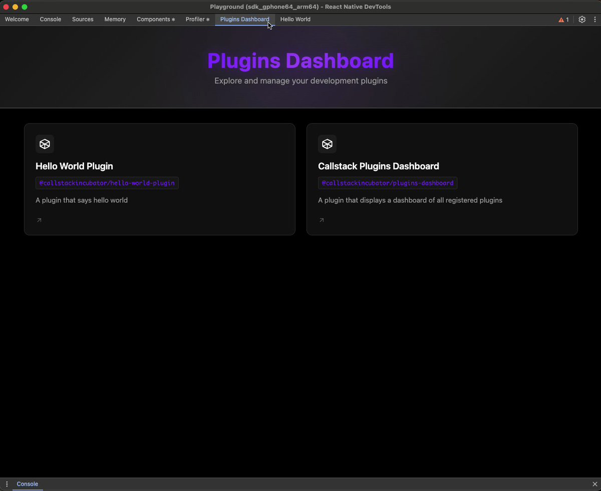 ChmalSzymon's tweet image. At least I got custom APIs exposed to injected plugins - now there’s a nice dashboard showing all loaded plugins. Small win!