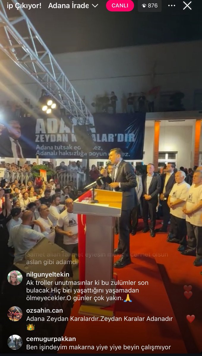 #ZeydanKaralar başkan . Yanınızdayız 🤝🙏
#adana