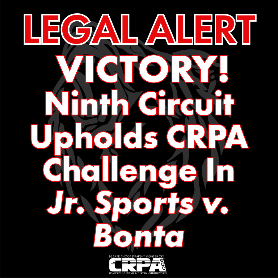 HUGE WIN!  CRPA defended both the First AND Second Amendments in our fight to overturn AB 2571 and today's ruling is a victory worth celebrating!  

Full story: ow.ly/eYei50WlRTT

Donate: ow.ly/8B4150WlRTV