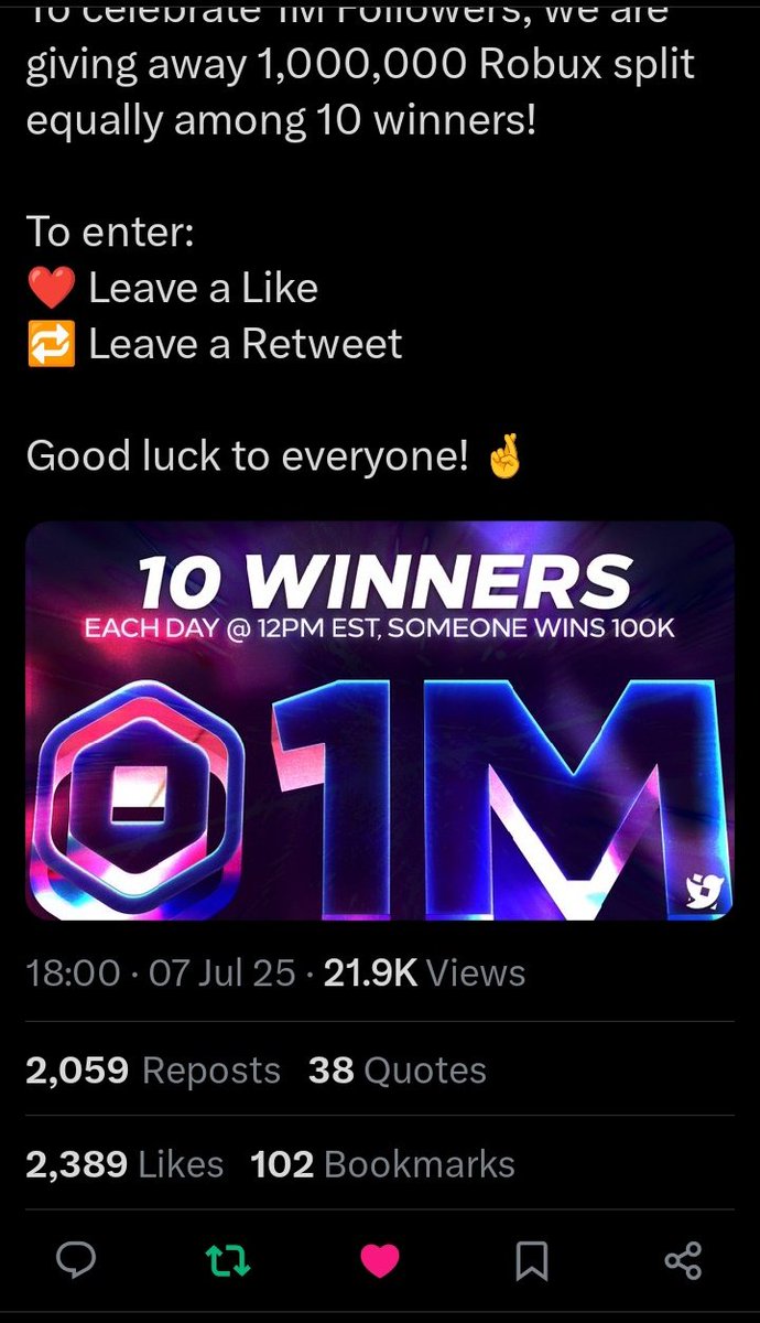 Robynnn_23's tweet photo. @Roblox_RTC Done! Fingers crossed 🤞 Good luck to everyone :D https://t.co/tayc8Lwaud