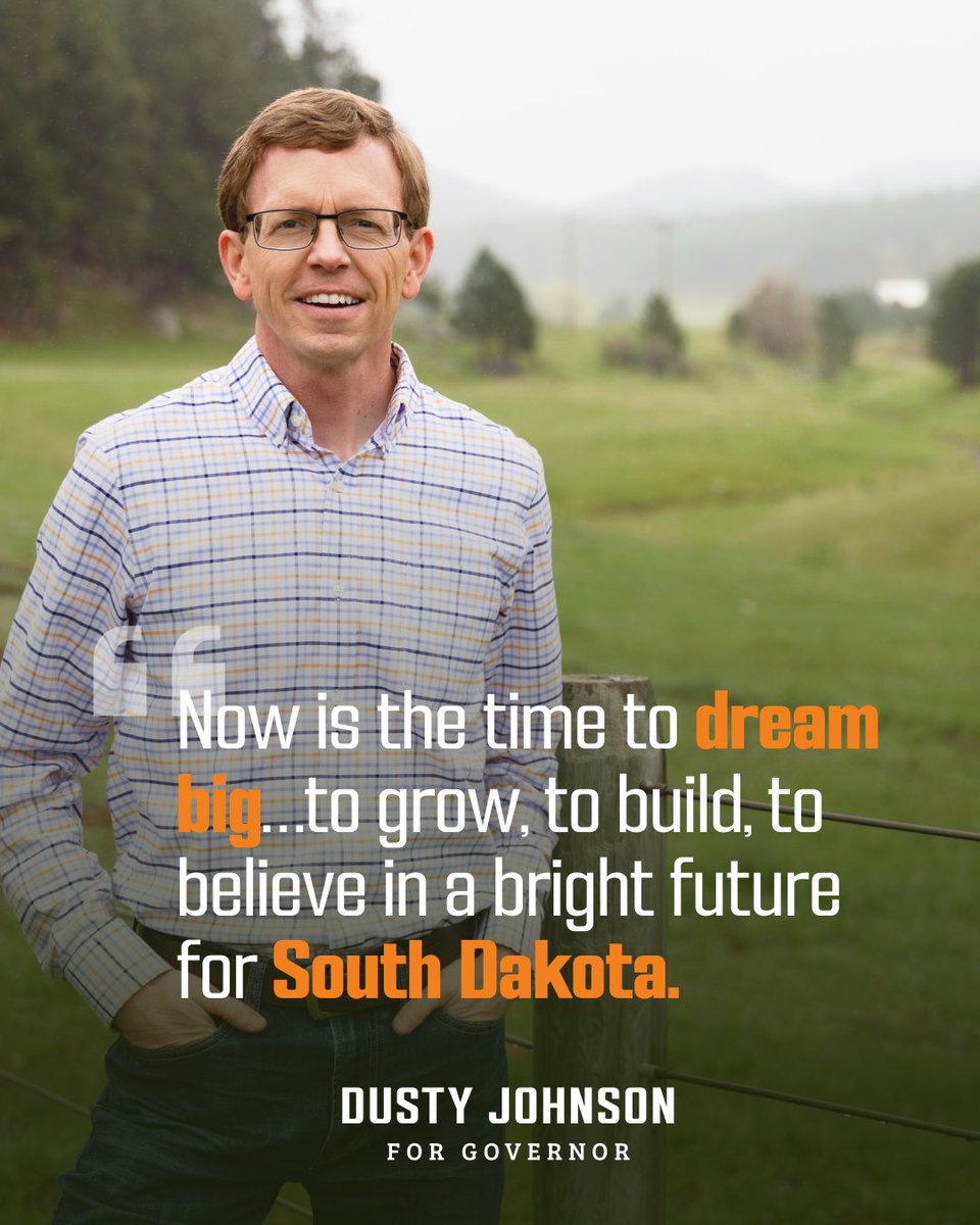 Dream BIG, South Dakota! It’s time! 🇺🇸