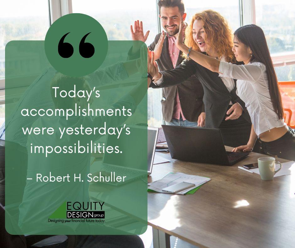EDG_4U's tweet image. “Today’s accomplishments were yesterday’s impossibilities.” – Robert H. Schuller
🚀 What once seemed out of reach is now within your grasp. Keep pushing forward!
#BreakBarriers #ProgressInMotion #EquityDesignGroup