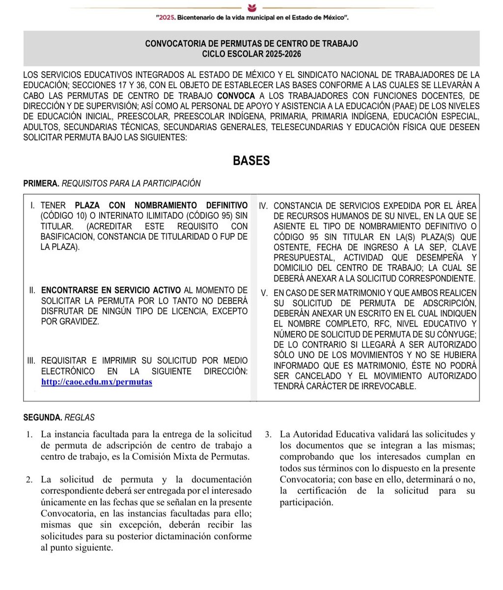 🟠 La 𝔻𝕚𝕣𝕖𝕔𝕥𝕚𝕧𝕒 𝕕𝕖 𝕝𝕒 𝕊𝕖𝕔𝕔𝕚𝕠́𝕟 𝟛𝟞 que encabeza la 𝙈𝙩𝙧𝙖. 𝙈𝙤́𝙣𝙞𝙘𝙖 𝙈𝙞𝙧𝙞𝙖𝙢 𝙂𝙧𝙖𝙣𝙞𝙡𝙡𝙤 𝙑𝙚𝙡𝙖𝙯𝙘𝙤, convoca a las y los docentes, a los trabajadores con funciones de dirección, supervisión, así como al Personal de Apoyo y Asistencia a la