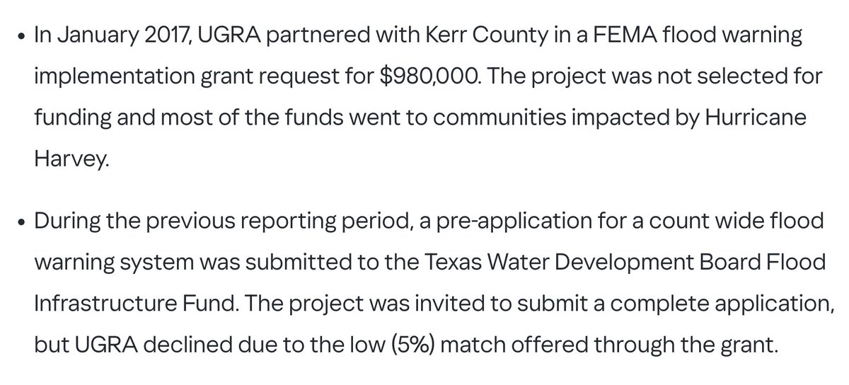 GOPJesusUSA's tweet photo. UPDATE: Previous Trump Admin Denied $1 million Flood Warning Sirens for Guadalupe River in 2017 and 2018 That Could Have Saved Lives
The GOP Texas Legislature failed to pass a bill THIS YEAR to improve local disaster warning systems. #MAGAValues
https://t.co/v7aLS16AI8 https://t.co/oFVd1fWrcf