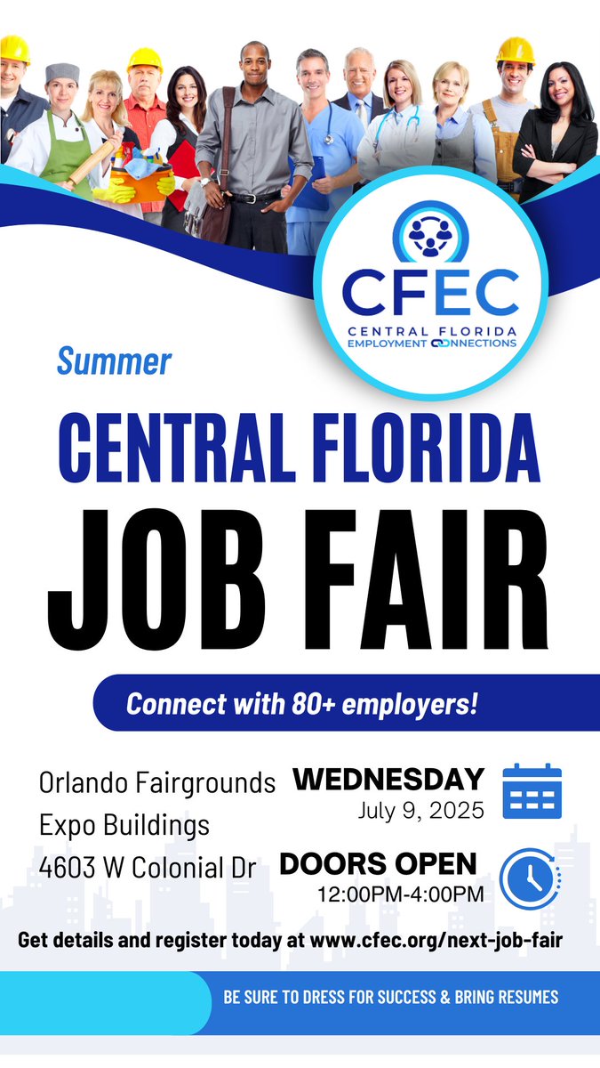 Central Florida Employment Connections CFEC (@cfecorg) on Twitter photo This week, <a href="/CFECorg/">Central Florida Employment Connections CFEC</a> is presenting back-to-back events that you won't want to miss! Please refer to the posters for further details. This week, <a href="/CFECorg/">Central Florida Employment Connections CFEC</a> is presenting back-to-back events that you won't want to miss! Please refer to the posters for further details.