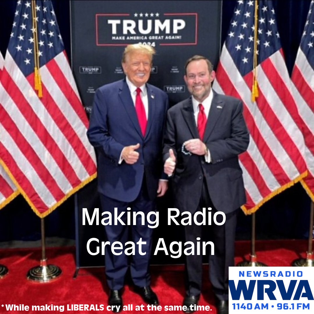 NEWSRADIO WRVA (@newsradiowrva) on Twitter photo The breaking liberal hearts all day long! Join us every weekday at 3pm for The <a href="/jeffkatzshow/">The Jeff Katz Show</a> on <a href="/NewsradioWRVA/">NEWSRADIO WRVA</a>—where bold conversations and fearless perspectives take center stage! 🎙️ #LandOfTheFree #TalkRadioRVA
You are welcome America! The breaking liberal hearts all day long! Join us every weekday at 3pm for The <a href="/jeffkatzshow/">The Jeff Katz Show</a> on <a href="/NewsradioWRVA/">NEWSRADIO WRVA</a>—where bold conversations and fearless perspectives take center stage! 🎙️ #LandOfTheFree #TalkRadioRVA
You are welcome America!
