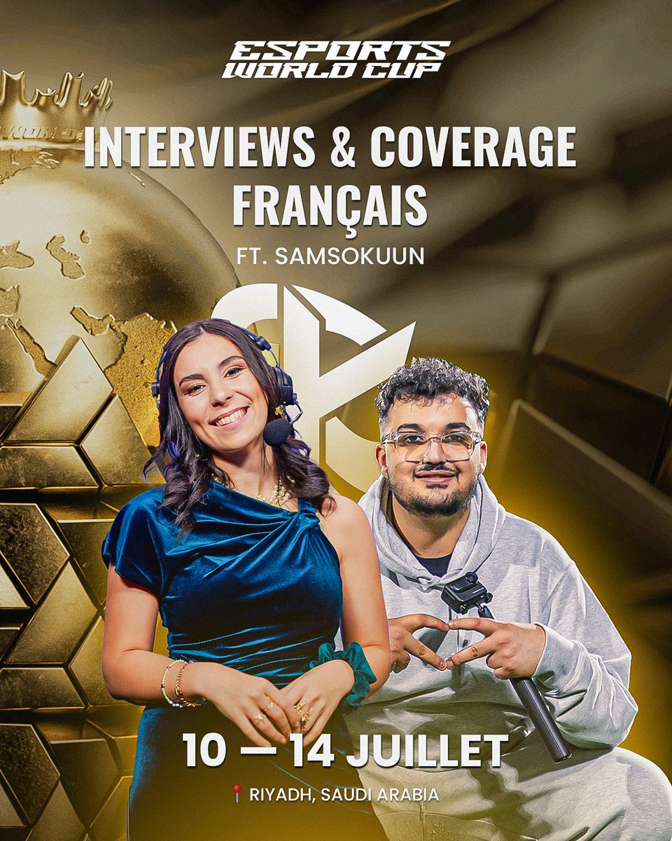 YOOOOO ON PART ACCOMPAGNER L'EQUIPE VCT KC A L'EWC !! 4 jours d'interviews, inside et content ! 

merci pour la confiance <a href="/KarmineCorp/">Karmine Corp</a> 💙

see u there (feat mon frère <a href="/Samsokuun/">ZER Samso</a>) !!