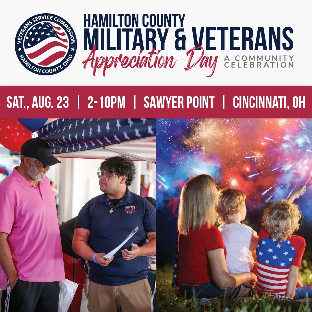 Pavan V. Parikh, Hamilton County Clerk of Courts (@hamcoclerk) on Twitter photo Hamilton County Veterans & Active Duty Military, this day is for you and your family! Register for <a href="/HamiltonCntyOH/">Hamilton County, OH</a> <a href="/HamiltonCoVets/">Veterans Service Commission of Hamilton County</a> Military & Veterans Appreciation Day on Aug 23 and join us in celebrating your service. 🇺🇸 hcvsc.org/appreciation Hamilton County Veterans & Active Duty Military, this day is for you and your family! Register for <a href="/HamiltonCntyOH/">Hamilton County, OH</a> <a href="/HamiltonCoVets/">Veterans Service Commission of Hamilton County</a> Military & Veterans Appreciation Day on Aug 23 and join us in celebrating your service. 🇺🇸 hcvsc.org/appreciation
