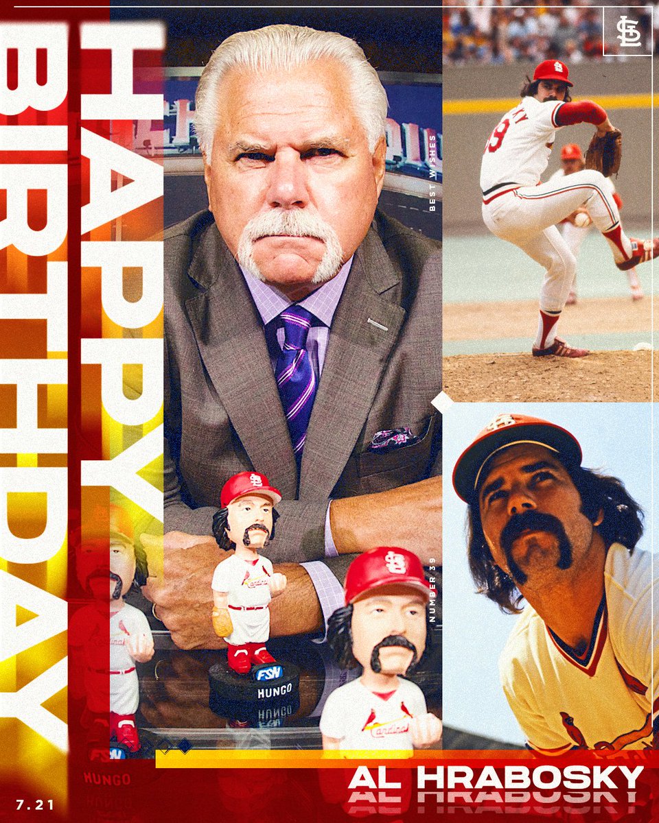 Cardinals's tweet image. Happy Birthday to The Mad Hungarian and our newest Cardinals Hall of Famer, Al Hrabosky!