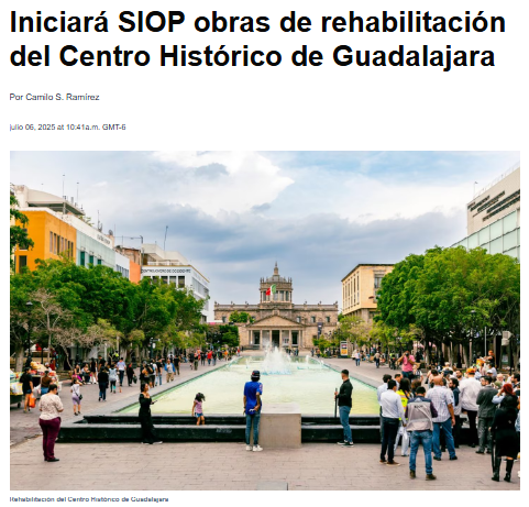 Clemente Castañeda H (@clementech) on Twitter photo Trabajando en conjunto, el <a href="/GuadalajaraGob/">Gobierno de Guadalajara</a> y el <a href="/GobiernoJalisco/">Gobierno de Jalisco</a> rehabilitarán el Centro Histórico tapatío para hacerlo más seguro, accesible y funcional.
Esta intervención integral se realizará con pleno respeto al patrimonio cultural e incluirá la renovación de plazas, Trabajando en conjunto, el <a href="/GuadalajaraGob/">Gobierno de Guadalajara</a> y el <a href="/GobiernoJalisco/">Gobierno de Jalisco</a> rehabilitarán el Centro Histórico tapatío para hacerlo más seguro, accesible y funcional.
Esta intervención integral se realizará con pleno respeto al patrimonio cultural e incluirá la renovación de plazas,