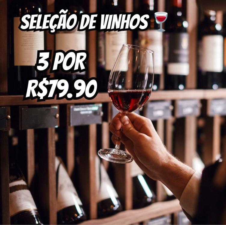 3 VINHOS POR R$ 79 NA AMAZON

amzn.to/408iT8R

- 31 rótulos disponíveis
- exclusivo membros Prime
- adicione 3 vinhos do link no carrinho
- o desconto aparecerá automaticamente somente na finalização da compra