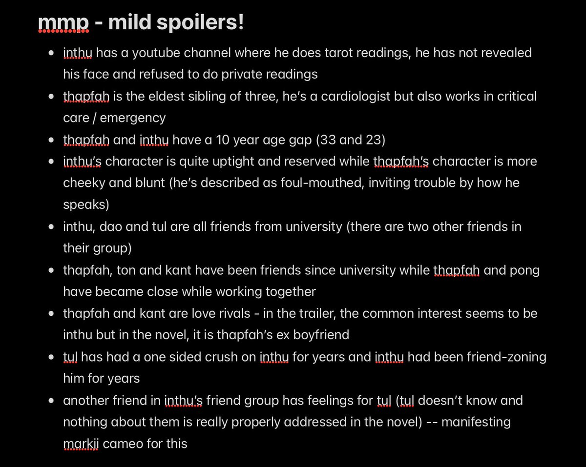 sunnyeditzppw's tweet photo. ‼️MILD MY MAGIC PROPHECY NOVEL SPOILERS‼️
i WILL NOT be revealing the full plotline or ending! these are just some things from the novel / some differences that we might be getting in the show!
#MyMagicProchecy #jimmysea
#jimmyjp_ #sea_tawinan https://t.co/RQydhiM6Rm