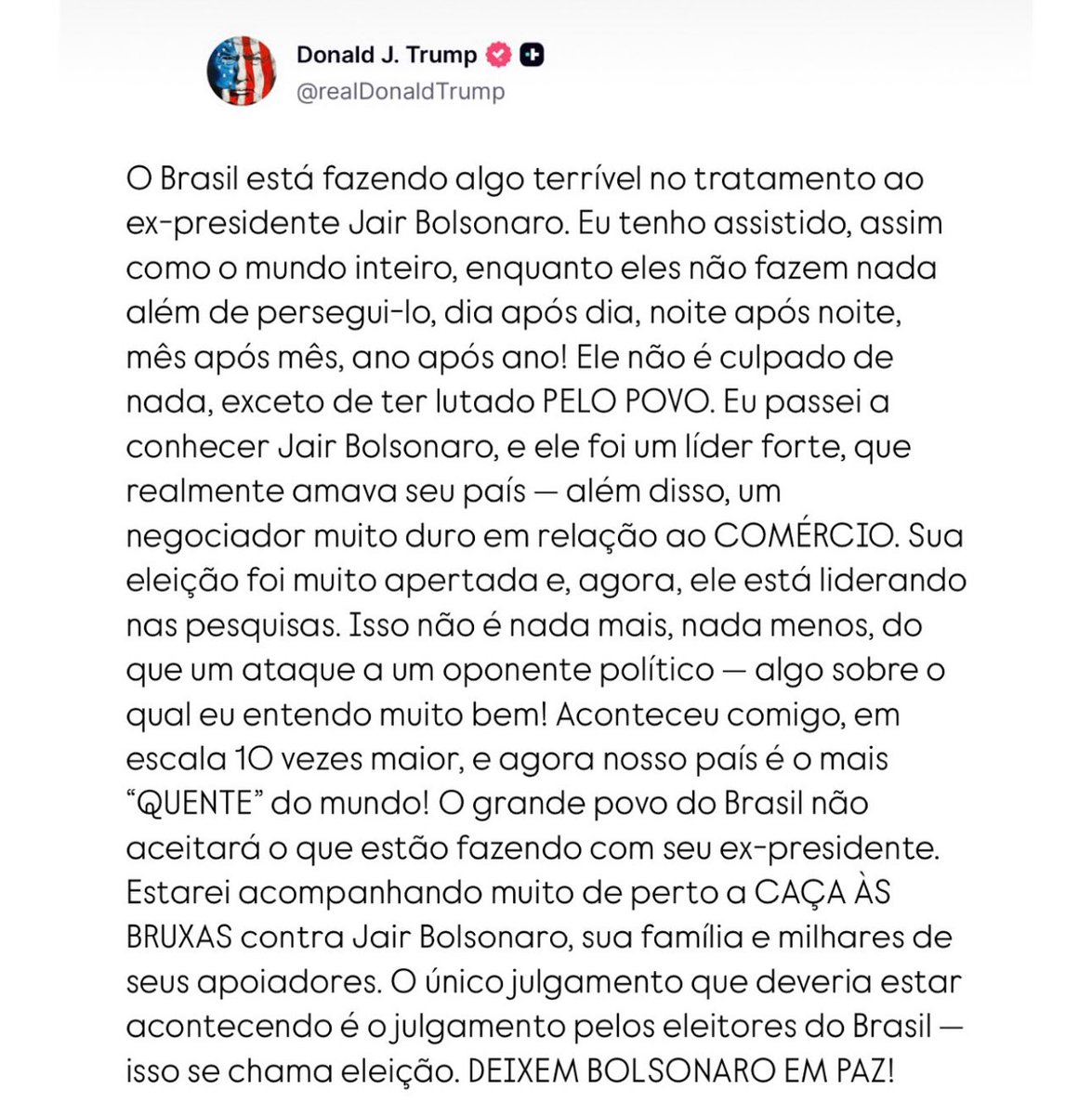 Falou e disse. Cirúrgico!