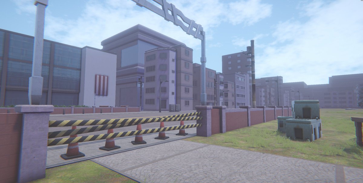 RobProductions's tweet image. Getting back into the swing of things with some finishing touches on a bunch of levels 🫡 I've added background buildings, smaller detail props, and effects like particle systems and cloth wind! #gamedev #indiedev #leveldesign #gamedesign #gameart #3dmodeling #3dart #unity3d