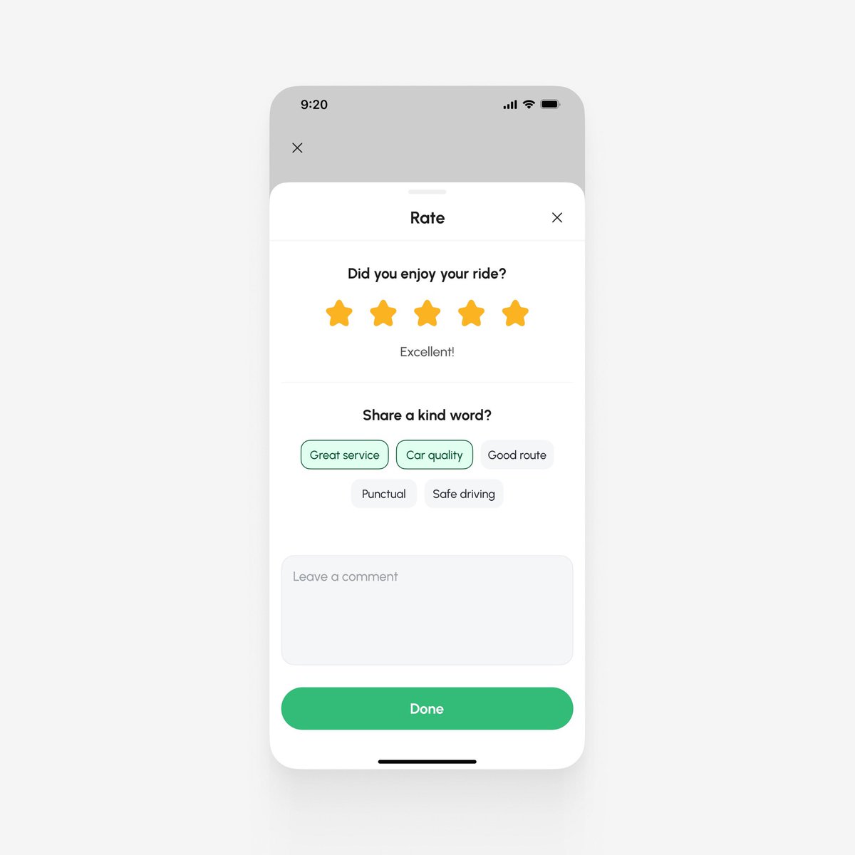 Rating Screen ✨