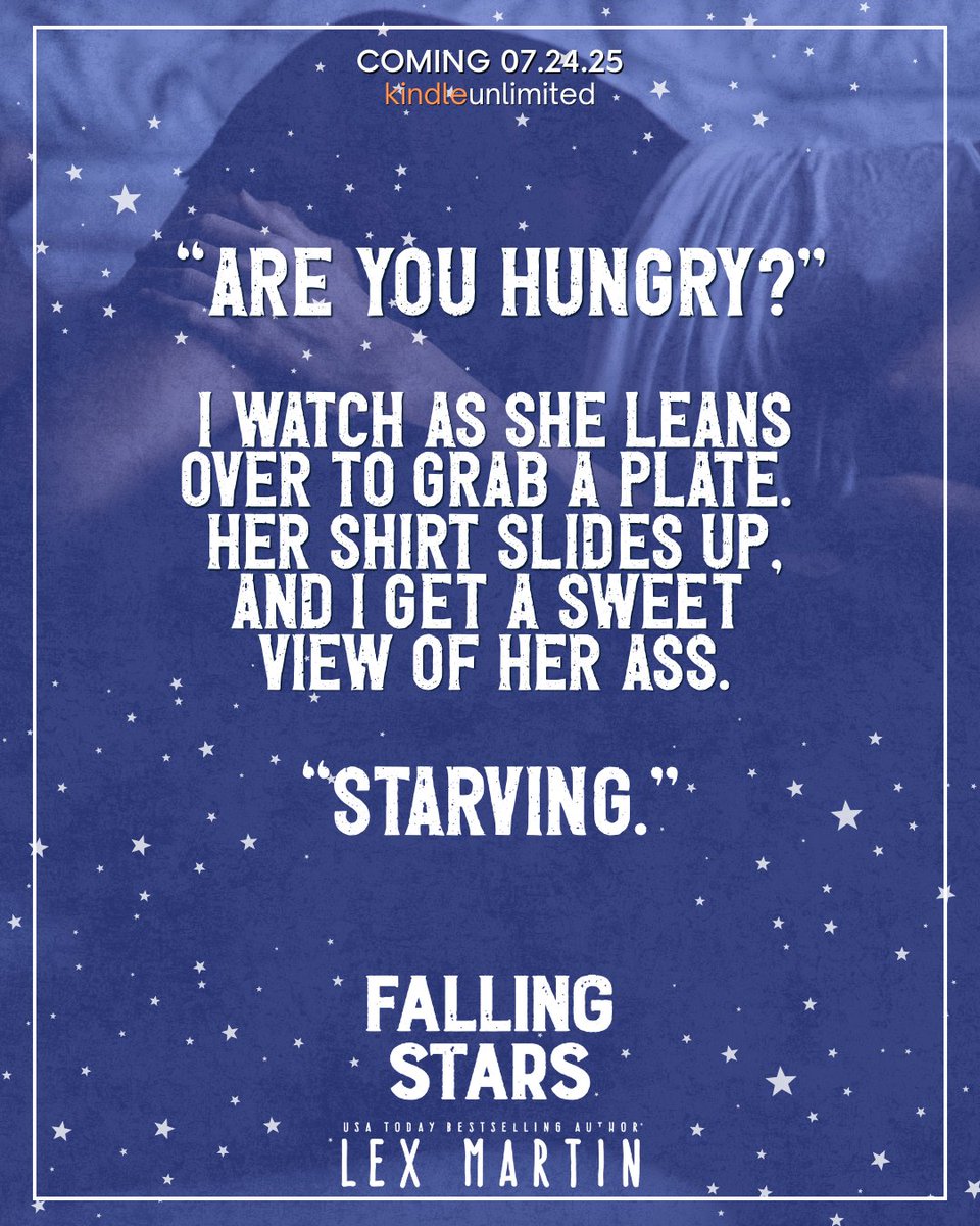 vickybooklover1's tweet photo. ✨TEASER: FALLING STARS by @authorlexmartin is coming July 24th!
#PreOrderHere
https://t.co/KImOxaPpQ2
#lexmartin #bookstagram #bookaholic #spicyromance #booktok #kindleunlimited @theauthoragency https://t.co/1vC8hyXdlM