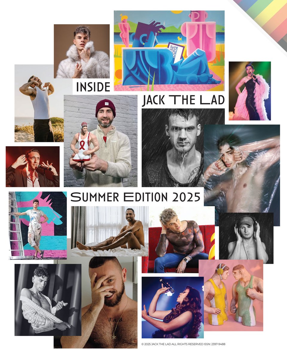 We're kickstarting the week with a sneaky peak inside the new Summer Edition of Jack The Lad. 160 pages filled with original art, deep-dive interviews &amp; exclusive photo galleries that you'll only find in the UK's most original queer quarterly. Download today. Link in bio.