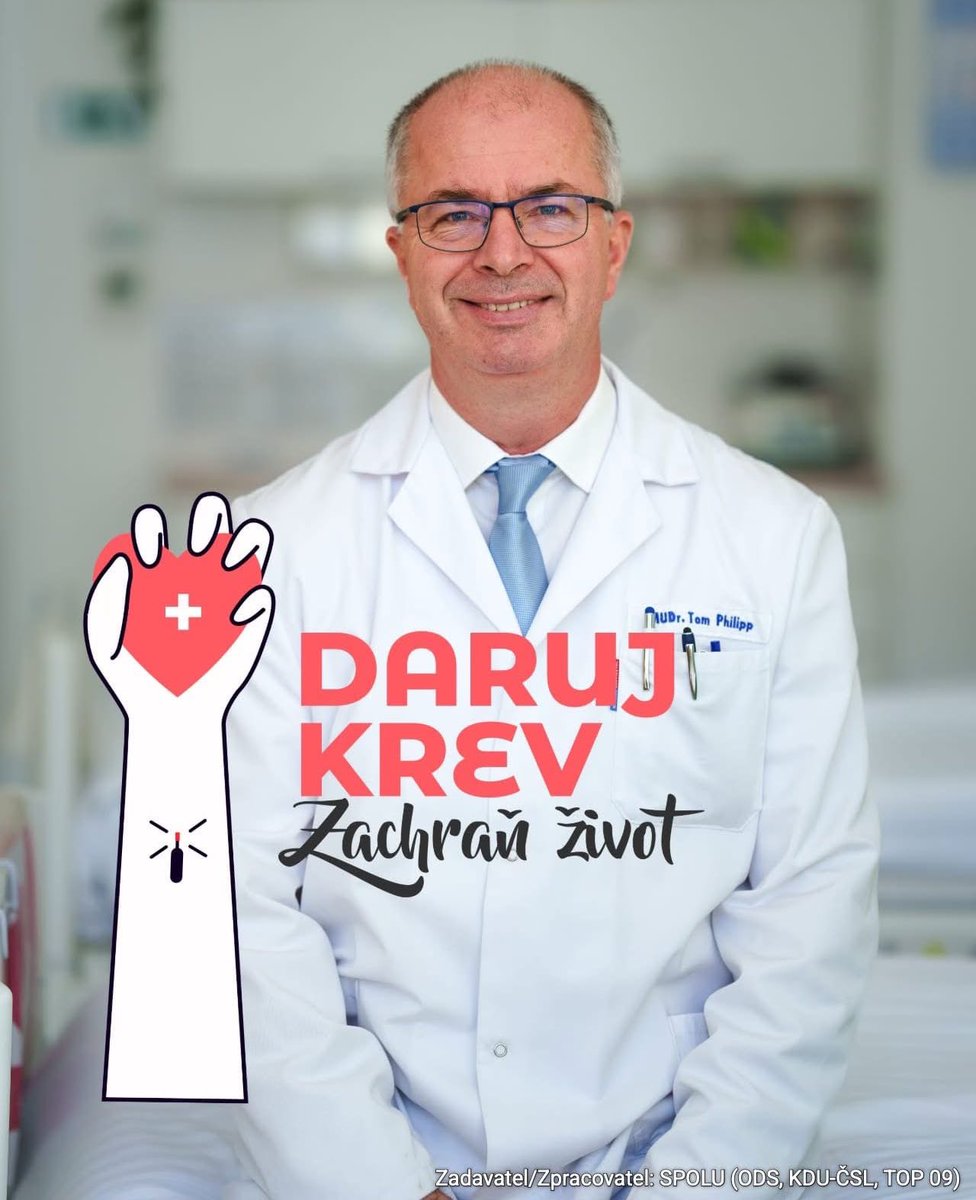 MUDr_TomPhilipp's tweet image. 🩸Chybí dárci krve - jako každé léto.
Sdílejte výzvu k darování krve spolu s IZS.
👉 Od 1. července odstartovala tradiční výzva složek IZS: „I TOBĚ V ŽILÁCH KOLUJE NAŠE KREV!“
Zapojily se do ní záchranné složky – zdravotníci, hasiči i policisté – a vyzývají veřejnost: pojďte…