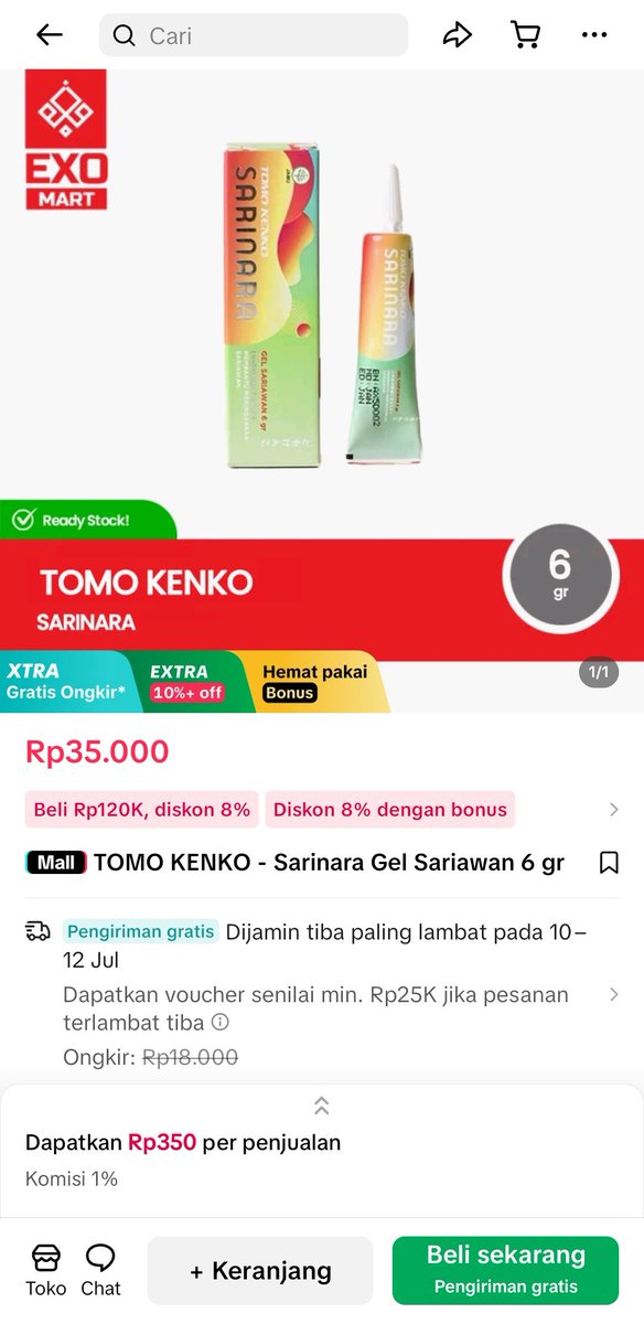 <a href="/tanyakanrl/">Tanyarl 💚</a> Pake ini sumpah 4 hari sembuh. Soalnya kmrin aku jg sariawan gede banget udah 8 hari ga sembuh sembuh udah pake vitamin c, larutan cap badak, garem, obat kumur. Trs iseng beli ini lewat fyp jir ampuh mana manis rasanya dan ga sakit