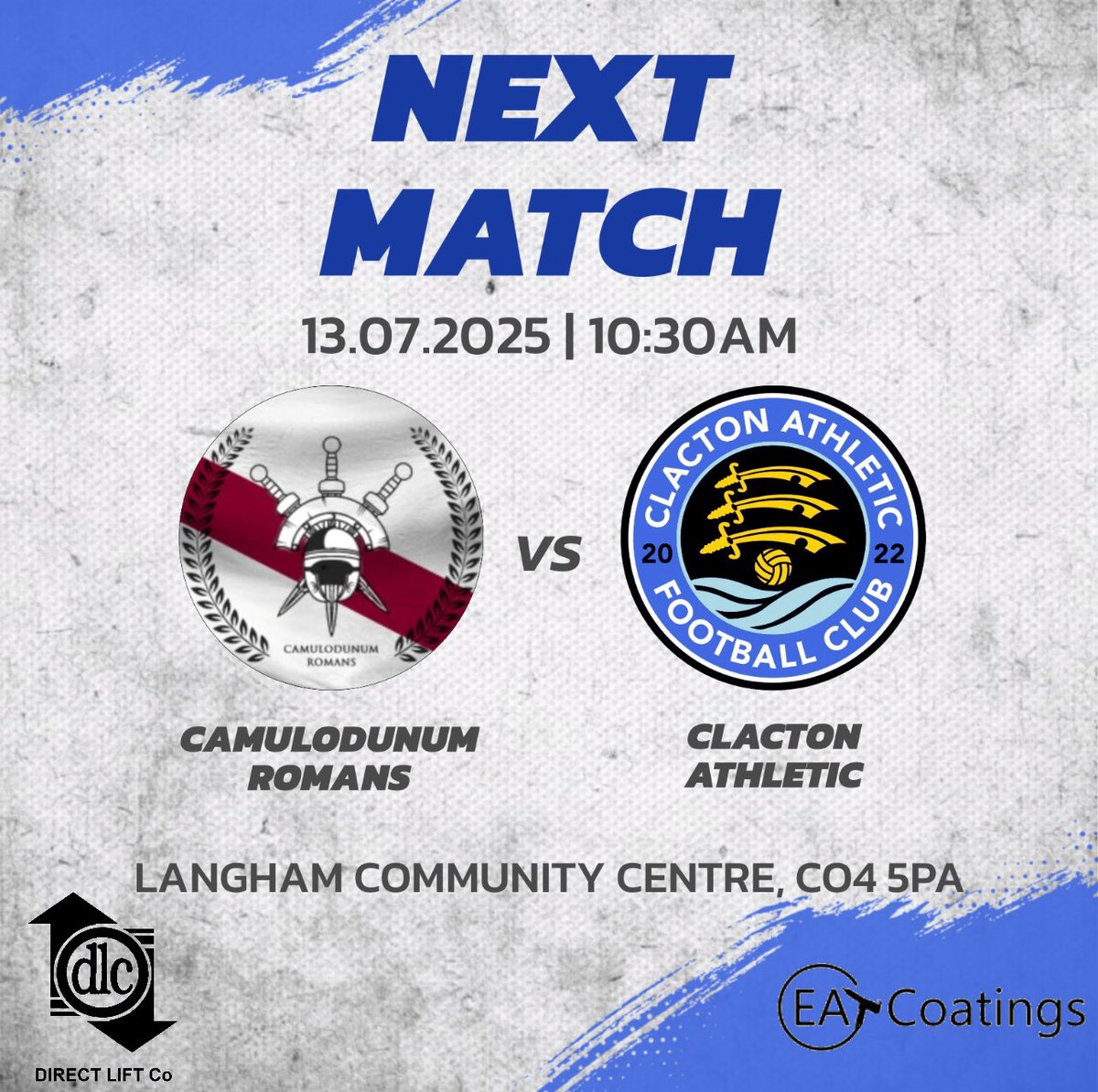 ClactonAthFC's tweet image. We're back in action!💪
Pre-season kicks off this sunday!🔥
We’re eager to get started, and our first challenge is an away match against @THEROMANSFC, who have just earned promotion to our division.
Excited for the test and to build some fitness for the team 🔵⚪️
#UpTheAth