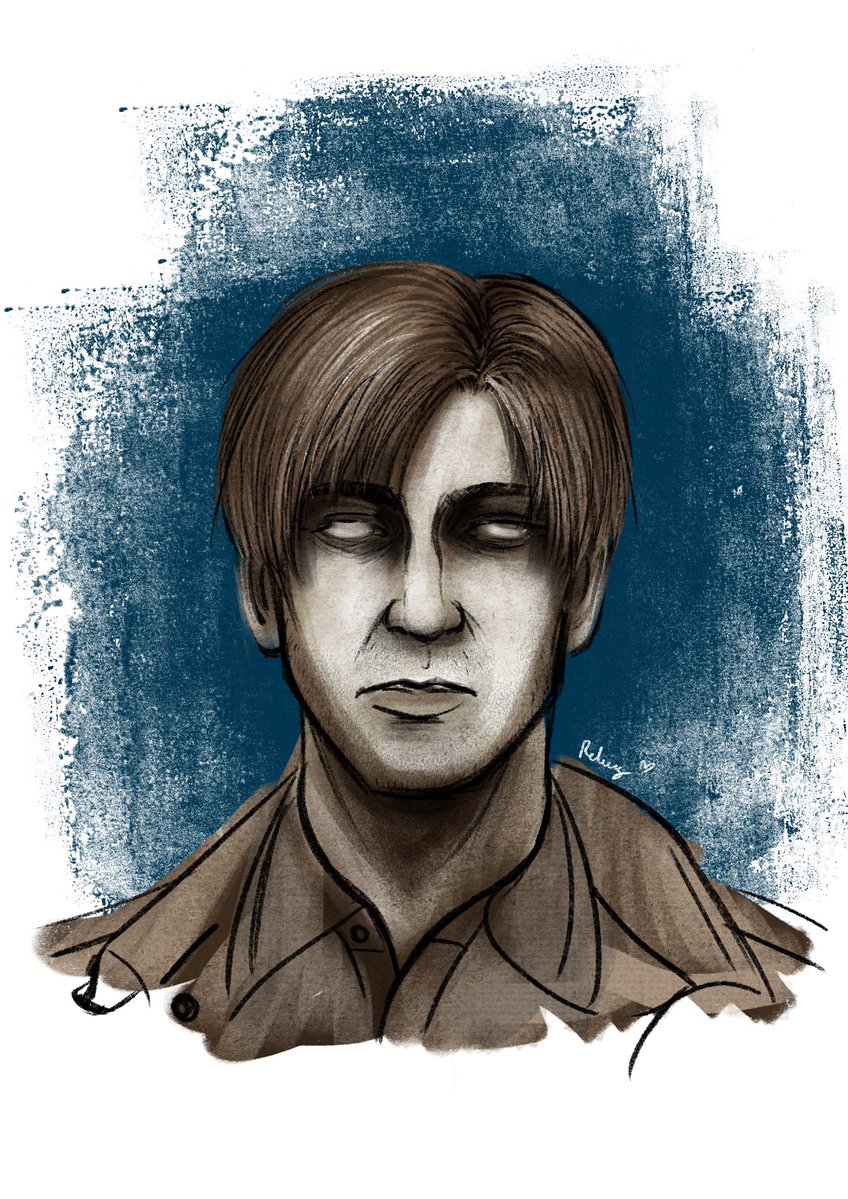 rebeccawongsl's tweet image. Another break drawing, this time of good ol’ James Sunderland. 8) Darn man kept resembling Leon Kennedy, so it took me awhile as I I kept fixing his face and hair LOL!