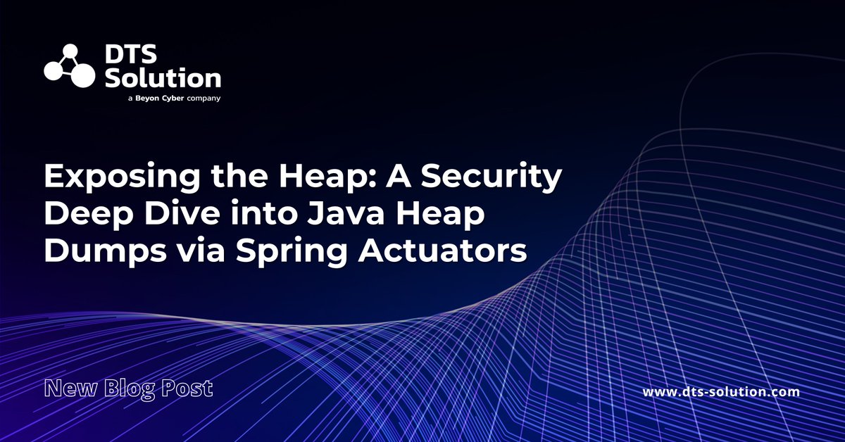 If heap dumps are exposed, you're handing over critical application memory to anyone who knows where to look.

This is a must-read if your Java app is live!

Get the full details on how to harden your setup: dts-solution.com/exposing-the-h…

__
#HeapDump #Java