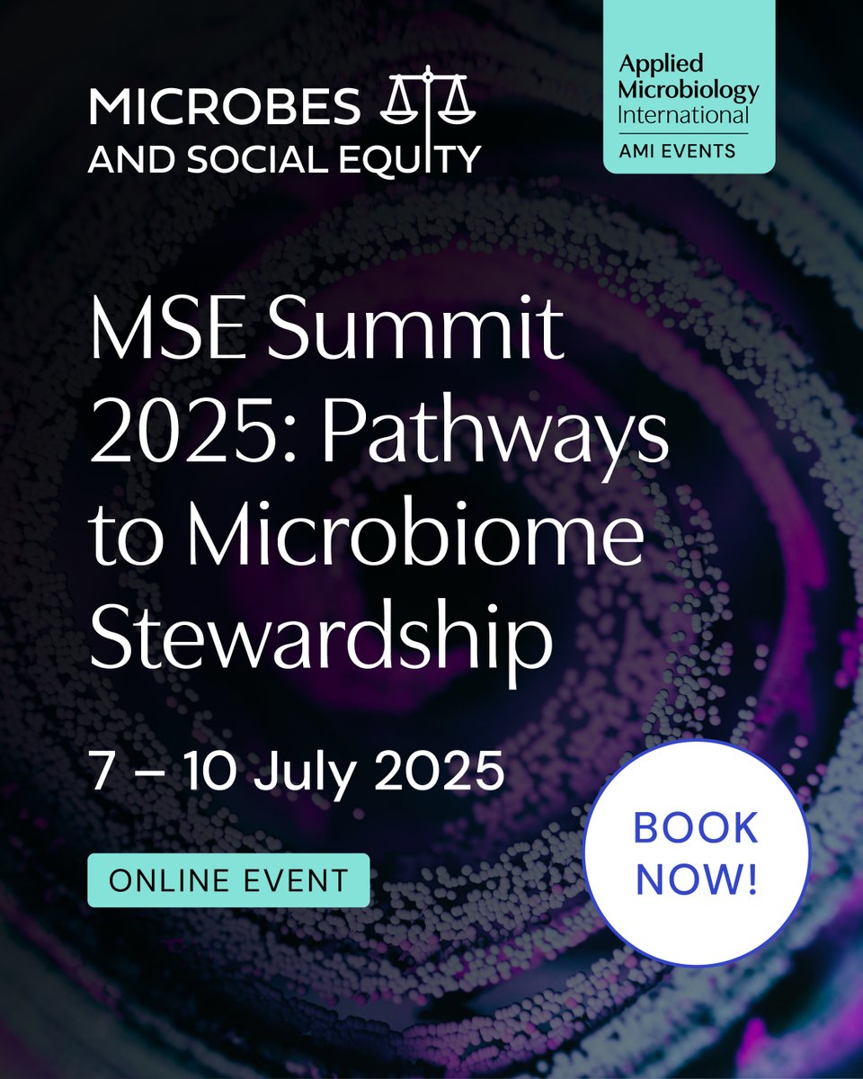 Happening today from noon to 5 pm Eastern, free virtual webinars on environmental microbiomes at the summit on Pathways to Microbiome Stewardship!

Register here:
microbesandsocialequity.com/events/mse-sum…