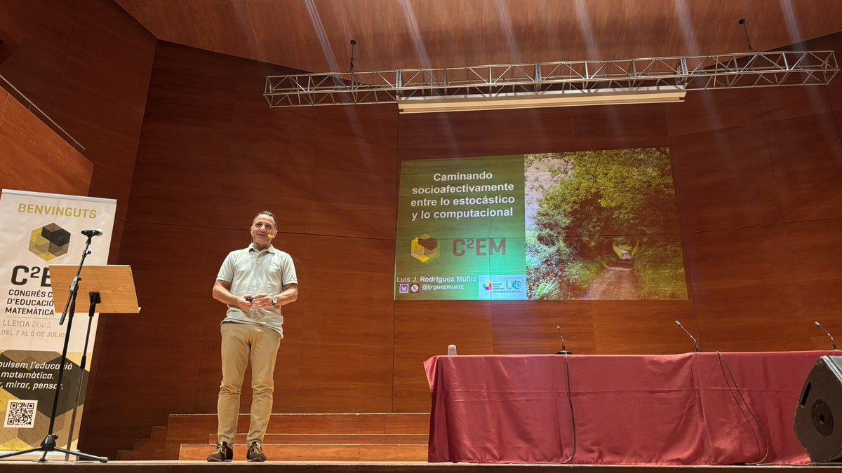 Carles Granell (@carlesgranell4) on Twitter photo Comença el <a href="/C2EM2025/">C2EM</a> amb una conferència de <a href="/ljrguezmuniz/">Luis J. Rodríguez Muñiz</a> , la presentació del Premi Alsina · Aubanell · Burgués per a <a href="/mmart659/">Manel Martínez</a> i una fantàstica dinàmica de mans de <a href="/GrupSetABEAM/">GrupSetABEAM</a>
#C2EMLleida25 Comença el <a href="/C2EM2025/">C2EM</a> amb una conferència de <a href="/ljrguezmuniz/">Luis J. Rodríguez Muñiz</a> , la presentació del Premi Alsina · Aubanell · Burgués per a <a href="/mmart659/">Manel Martínez</a> i una fantàstica dinàmica de mans de <a href="/GrupSetABEAM/">GrupSetABEAM</a>
#C2EMLleida25