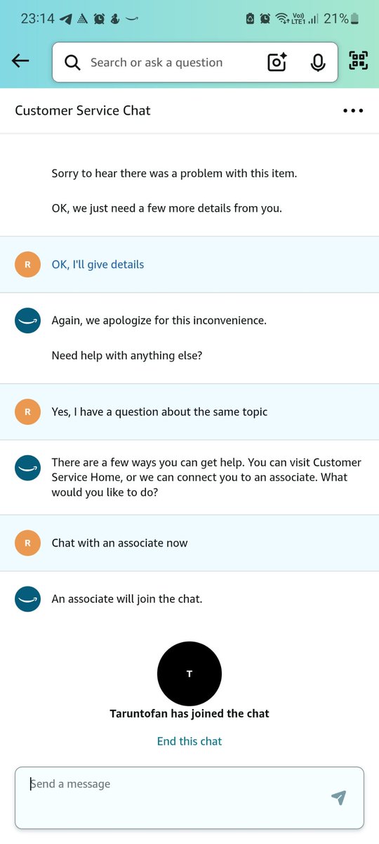 ranivermaecon's tweet photo. @RockWithboAt @amazonIN @jagograhakjago @JeffBezos 
Kindly go ahead and see the kind service provided by @amazonIN to dupe people out of money https://t.co/4DB8HLaZge