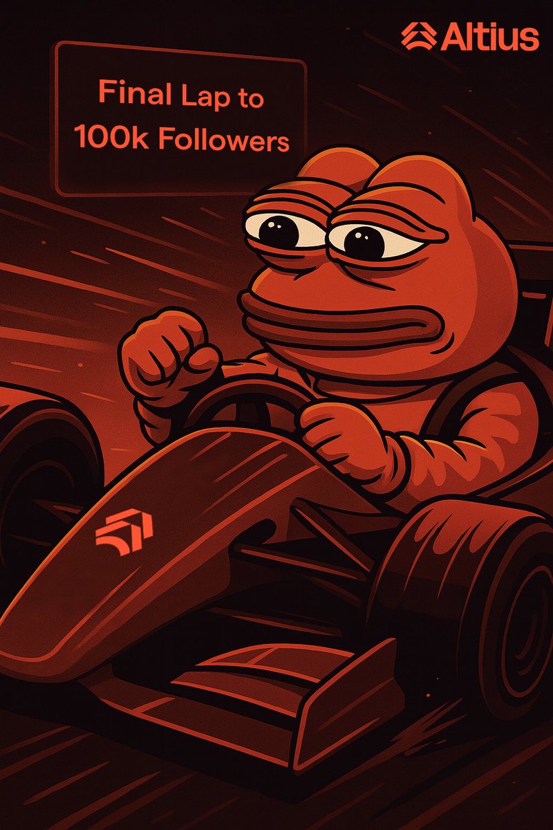 ZestyPixel's tweet image. Closing in on 100K.

It’s not just a number....it’s a reflection of pace, trust, and those moving with us.

@AltiusLabs  isn’t about chasing milestones.
It’s about executing with purpose — together, in parallel.

#Altiuslabs