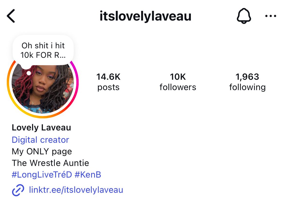 BALL UP TOP!

Congrats to <a href="/ItsLovelyLaveau/">✨Lovely✨</a> on hitting 10K on IG!
